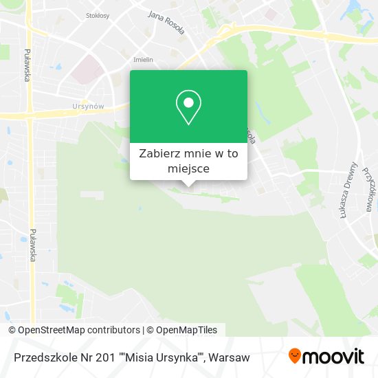 Mapa Przedszkole Nr 201 ""Misia Ursynka""