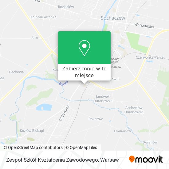 Mapa Zespoł Szkół Kształcenia Zawodowego