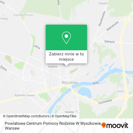 Mapa Powiatowe Centrum Pomocy Rodzinie W Wyszkowie