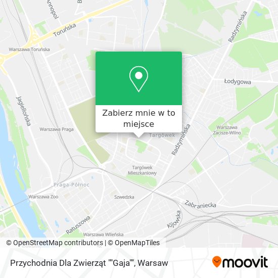 Mapa Przychodnia Dla Zwierząt ""Gaja""