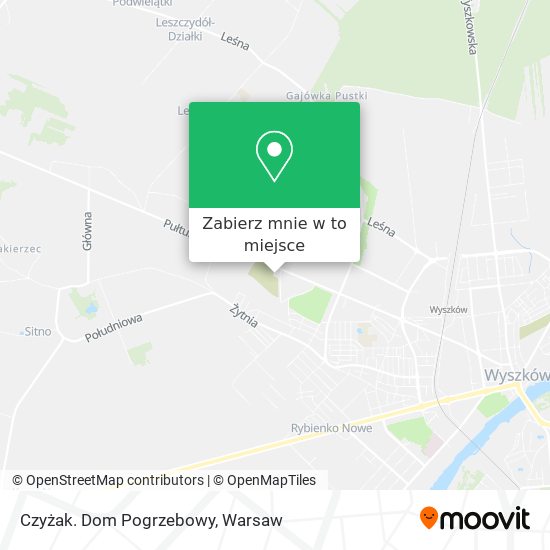 Mapa Czyżak. Dom Pogrzebowy