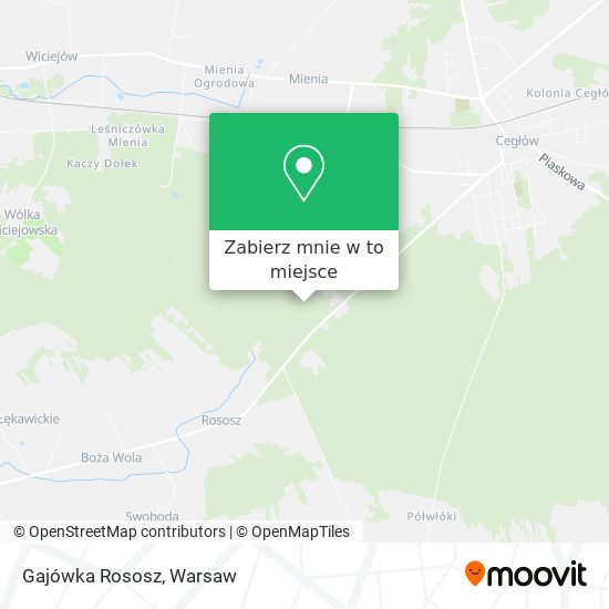 Mapa Gajówka Rososz