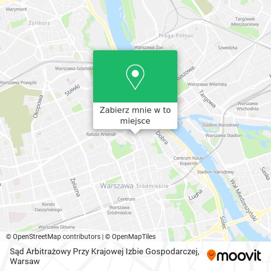 Mapa Sąd Arbitrażowy Przy Krajowej Izbie Gospodarczej