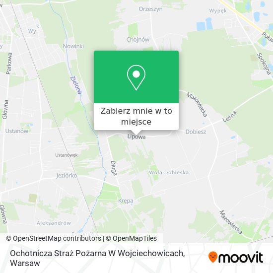 Mapa Ochotnicza Straż Pożarna W Wojciechowicach