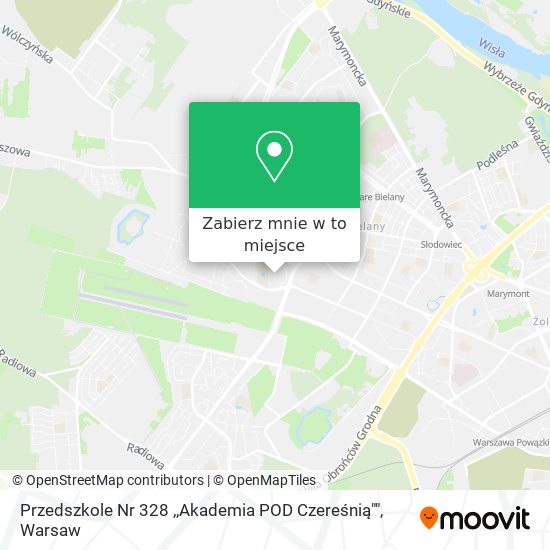 Mapa Przedszkole Nr 328 ,,Akademia POD Czereśnią""