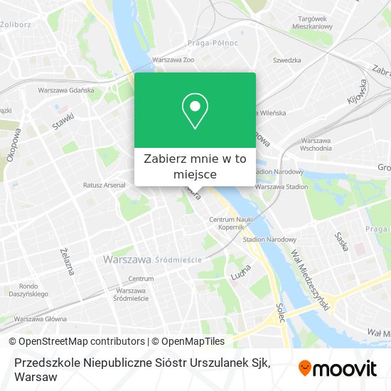 Mapa Przedszkole Niepubliczne Sióstr Urszulanek Sjk