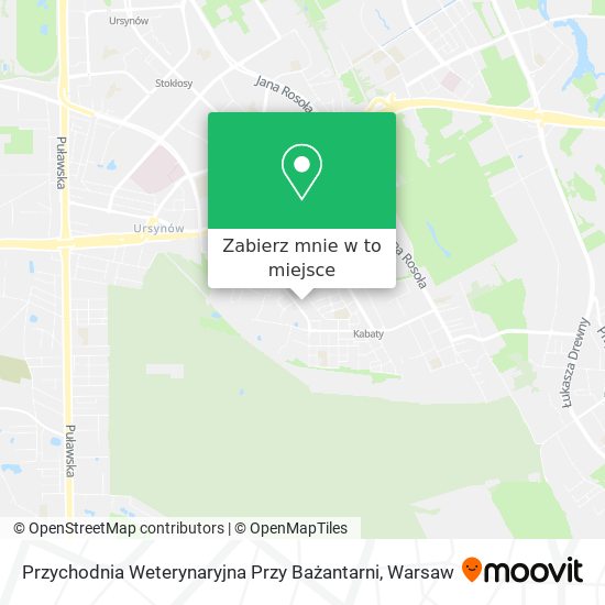 Mapa Przychodnia Weterynaryjna Przy Bażantarni