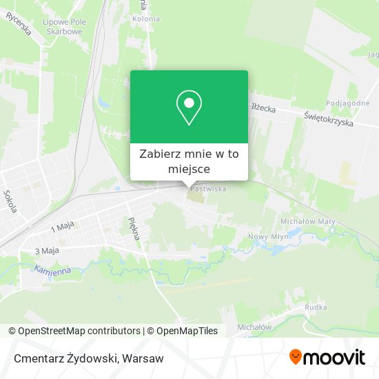 Mapa Cmentarz Żydowski