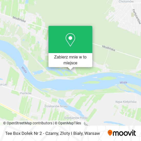 Mapa Tee Box Dołek Nr 2 - Czarny, Złoty I Biały