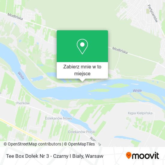 Mapa Tee Box Dołek Nr 3 - Czarny I Biały