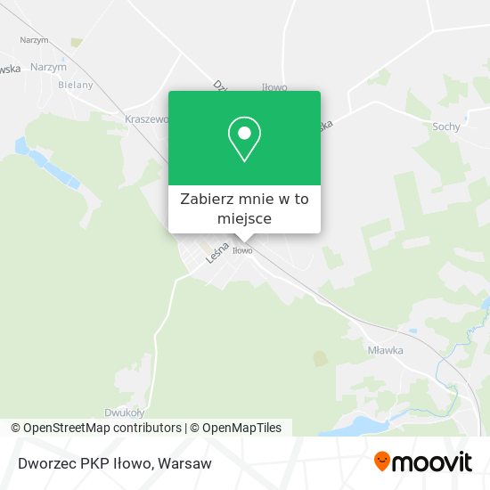 Mapa Dworzec PKP Iłowo