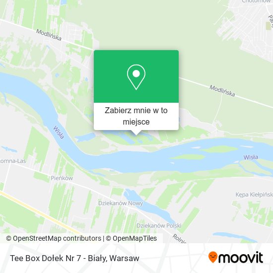 Mapa Tee Box Dołek Nr 7 - Biały