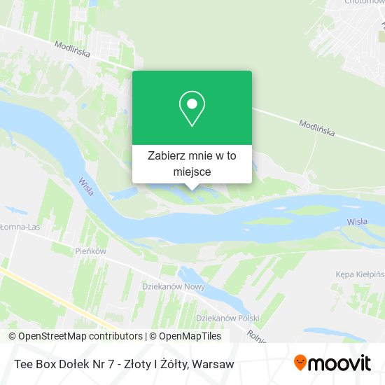 Mapa Tee Box Dołek Nr 7 - Złoty I Żółty