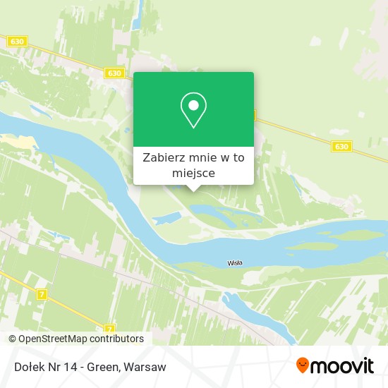 Mapa Dołek Nr 14 - Green