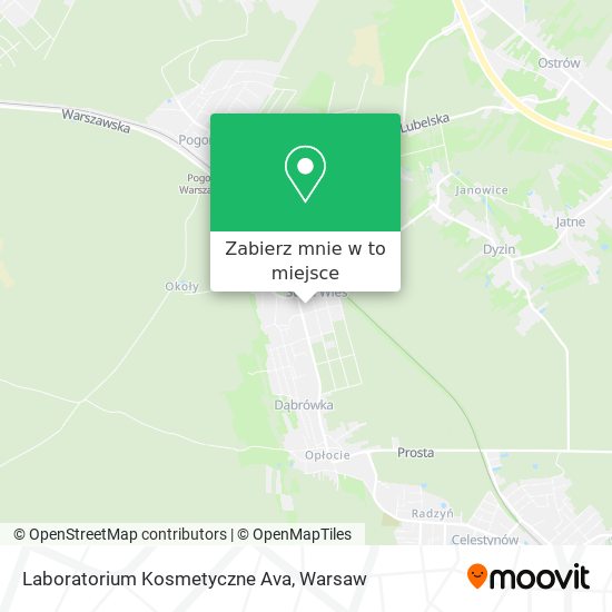 Mapa Laboratorium Kosmetyczne Ava