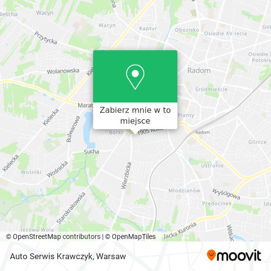 Mapa Auto Serwis Krawczyk