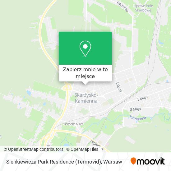 Mapa Sienkiewicza Park Residence (Termovid)