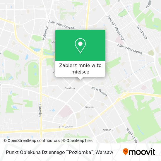 Mapa Punkt Opiekuna Dziennego ""Poziomka""