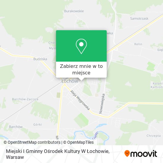 Mapa Miejski I Gminny Ośrodek Kultury W Łochowie