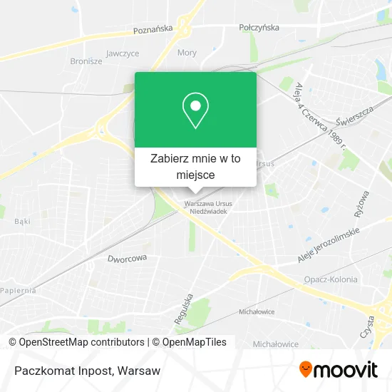 Mapa Paczkomat Inpost