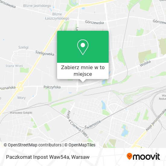 Mapa Paczkomat Inpost Waw54a