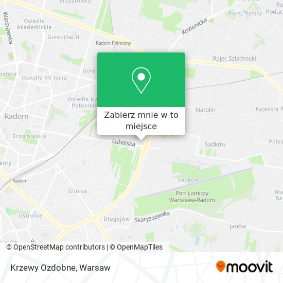 Mapa Krzewy Ozdobne