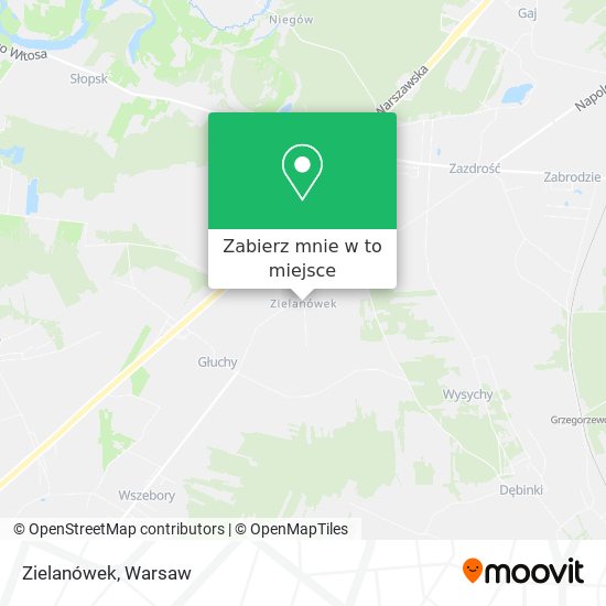 Mapa Zielanówek