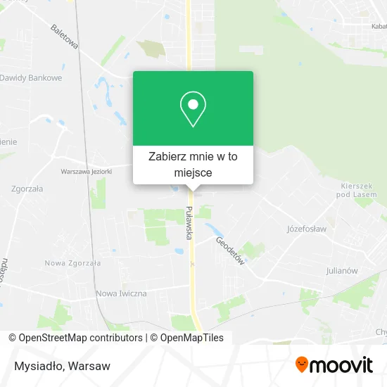Mapa Mysiadło