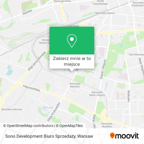 Mapa Sono Development Biuro Sprzedaży