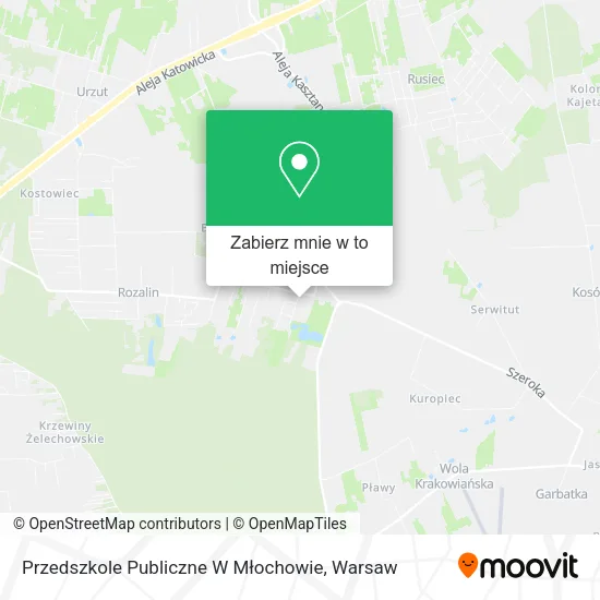 Mapa Przedszkole Publiczne W Młochowie