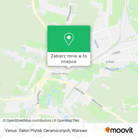 Mapa Venus. Salon Płytek Ceramicznych