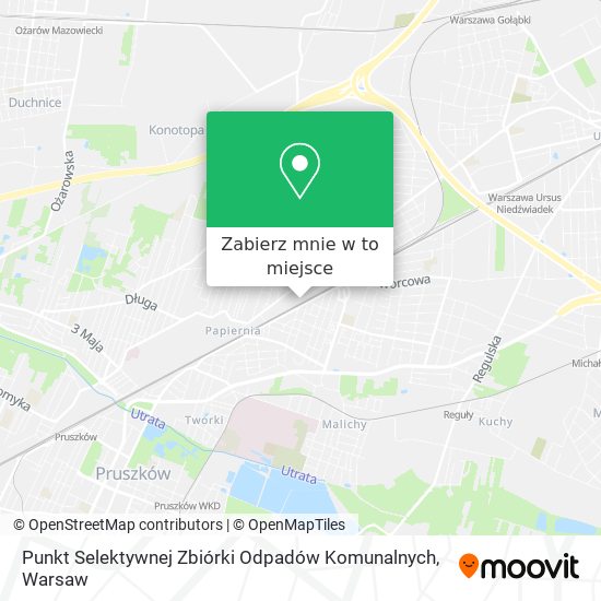 Mapa Punkt Selektywnej Zbiórki Odpadów Komunalnych