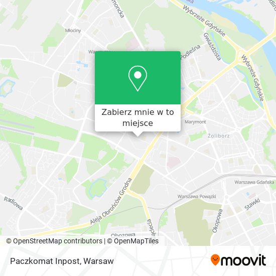 Mapa Paczkomat Inpost