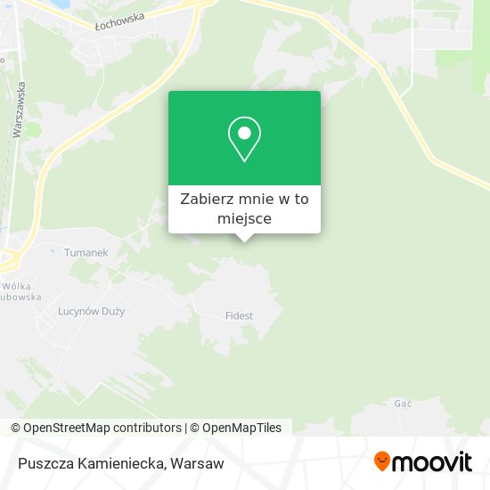 Mapa Puszcza Kamieniecka