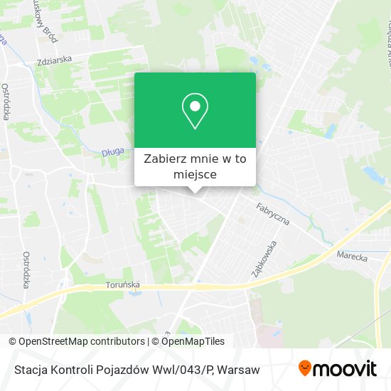 Mapa Stacja Kontroli Pojazdów Wwl / 043 / P