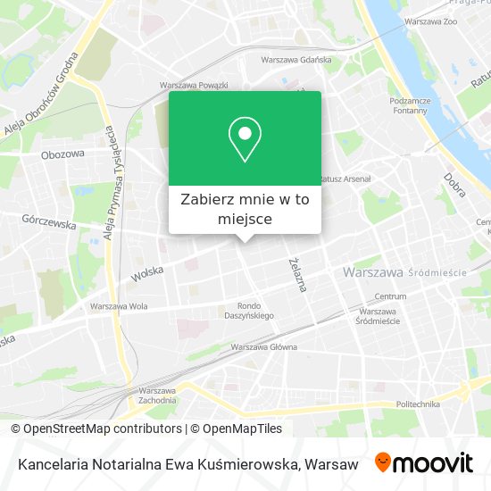 Mapa Kancelaria Notarialna Ewa Kuśmierowska