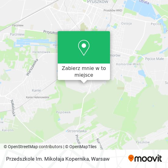 Mapa Przedszkole Im. Mikołaja Kopernika