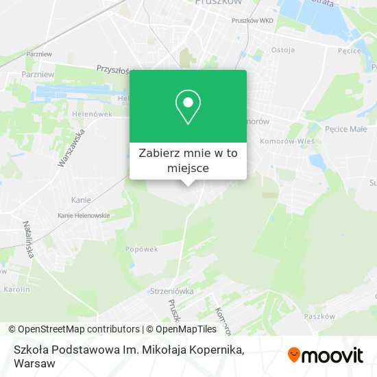 Mapa Szkoła Podstawowa Im. Mikołaja Kopernika