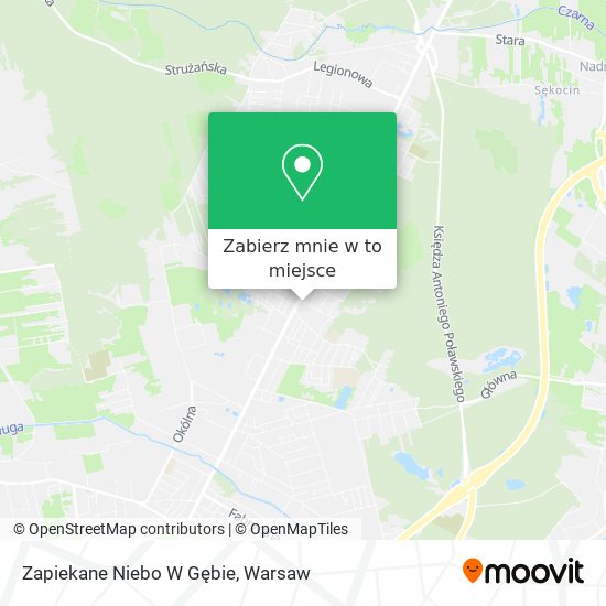 Mapa Zapiekane Niebo W Gębie