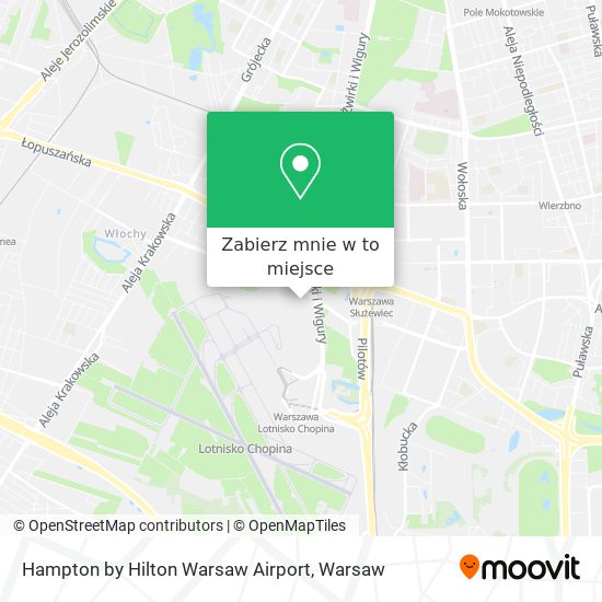 Mapa Hampton by Hilton Warsaw Airport