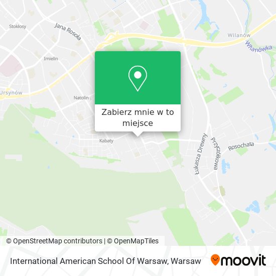 Mapa International American School Of Warsaw