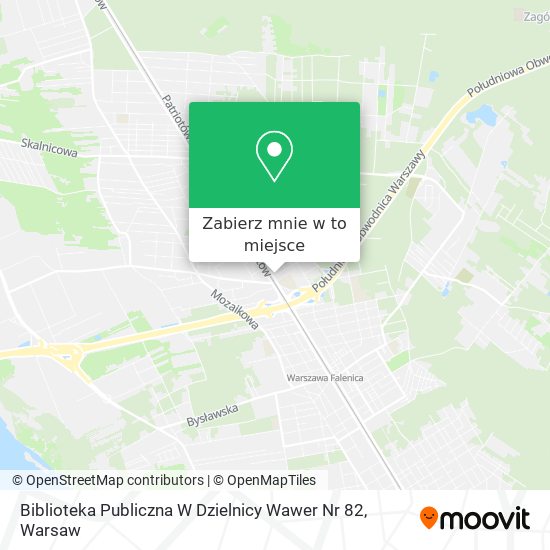 Mapa Biblioteka Publiczna W Dzielnicy Wawer Nr 82