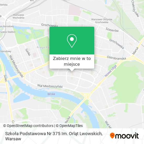 Mapa Szkoła Podstawowa Nr 375 Im. Orląt Lwowskich