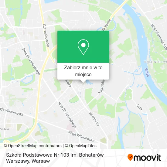 Mapa Szkoła Podstawowa Nr 103 Im. Bohaterów Warszawy