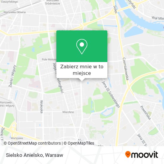 Mapa Sielsko Anielsko