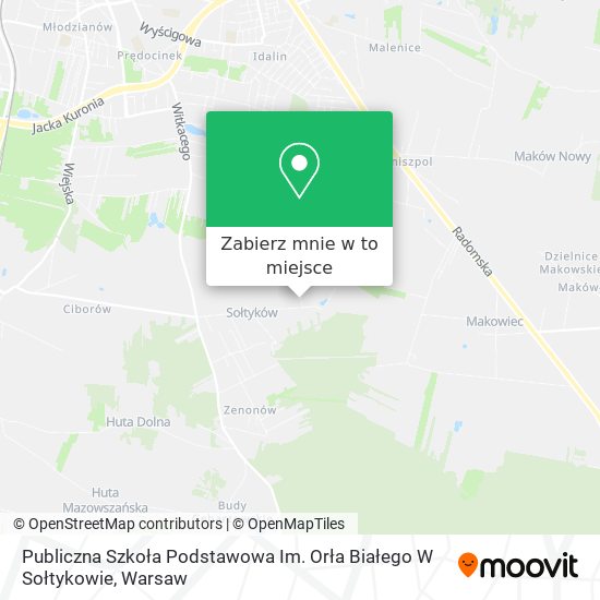 Mapa Publiczna Szkoła Podstawowa Im. Orła Białego W Sołtykowie