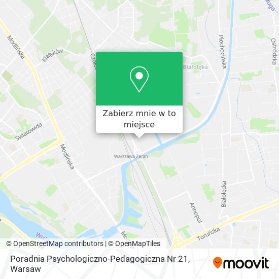 Mapa Poradnia Psychologiczno-Pedagogiczna Nr 21