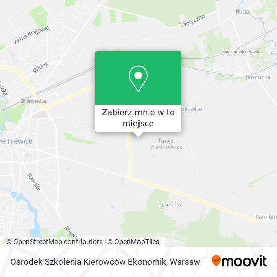 Mapa Ośrodek Szkolenia Kierowców Ekonomik