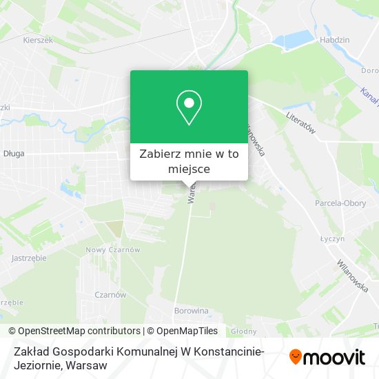 Mapa Zakład Gospodarki Komunalnej W Konstancinie-Jeziornie