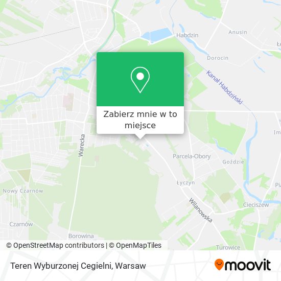 Mapa Teren Wyburzonej Cegielni